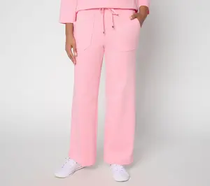 Martha Stewart Signature Petite Skylands Knit Wide Leg Pants