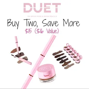 Duet Brow Powder + Pomade Duet Gel Tint + Brow Pencil Beauty Creations Glam Set Makeup Kit