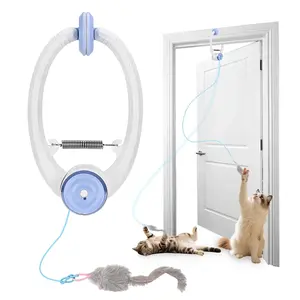 Cat Toys Electric Door Hanging Cat Toy Interactive Cat Toy USB Rechargeable Self Play Toy Retractable Kitten Toys