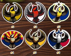 Arizona Flag Cactus Wren Rebel Sticker, Texas Moking Bird Rebel, Northern Cardinal, Meadowlark Rebel