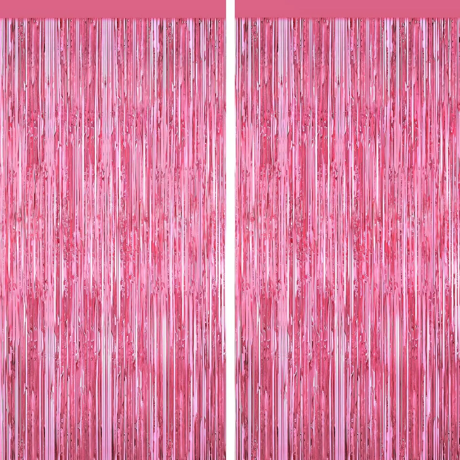 Tinsel Backdrop Foil Fringe Curtains - 2 Packs Door Streamers Backdrop for Birthday Door Decorations, Party Supplies for Wedding Anniversaries, Christmas, Valentines Day Decorations
