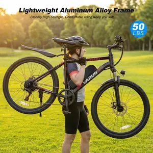 【VARUN】 Electric Bicycle | Peak Power 500W | Front Suspension | Top Speed 20 mph | Range 40–50 miles | 36V 7.8Ah Removable Battery | Hardtail Frame | LED Headlight | 24-inch all-terrain tires | UL 2849 Certified E-Bike