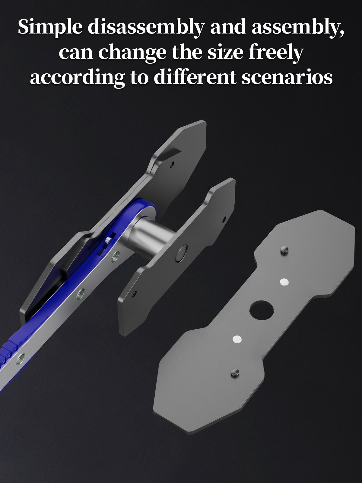 Brake Caliper Piston Press Tool for Single, Dual & Quad Piston Disc Brakes – 360° Rotating Ratchet Wrench, Effort-Saving Automotive Brake Repair Tool for Car Maintenance