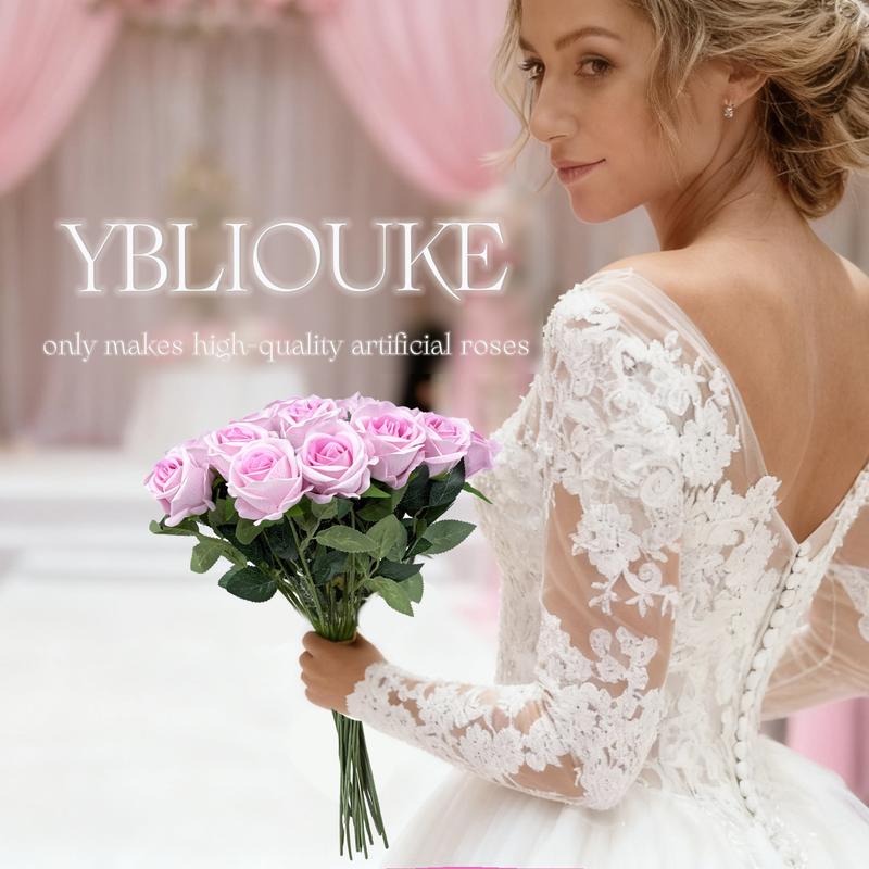 YBLIOUKE 10/20/50 pcs Artificial Rose Howers LongStem Fake Silk Roses for DIY WeddingBouquet Table Centerpiece HomeDecor Realistic Faux Flowers for Decoration, Suitable for Valentine’s Day, Mother’s Day, Halloween, Christmas, Floral Arrangements YBLIOUKE 10/20/50 pcs Artificial Rose Howers LongStem Fake Silk Roses for DIY WeddingBouquet Table Centerpiece HomeDecor Realistic Faux Flowers for Decoration, Suitable for Valentine’s Day, Mother’s Day, Halloween, Christmas, Floral Arrangements