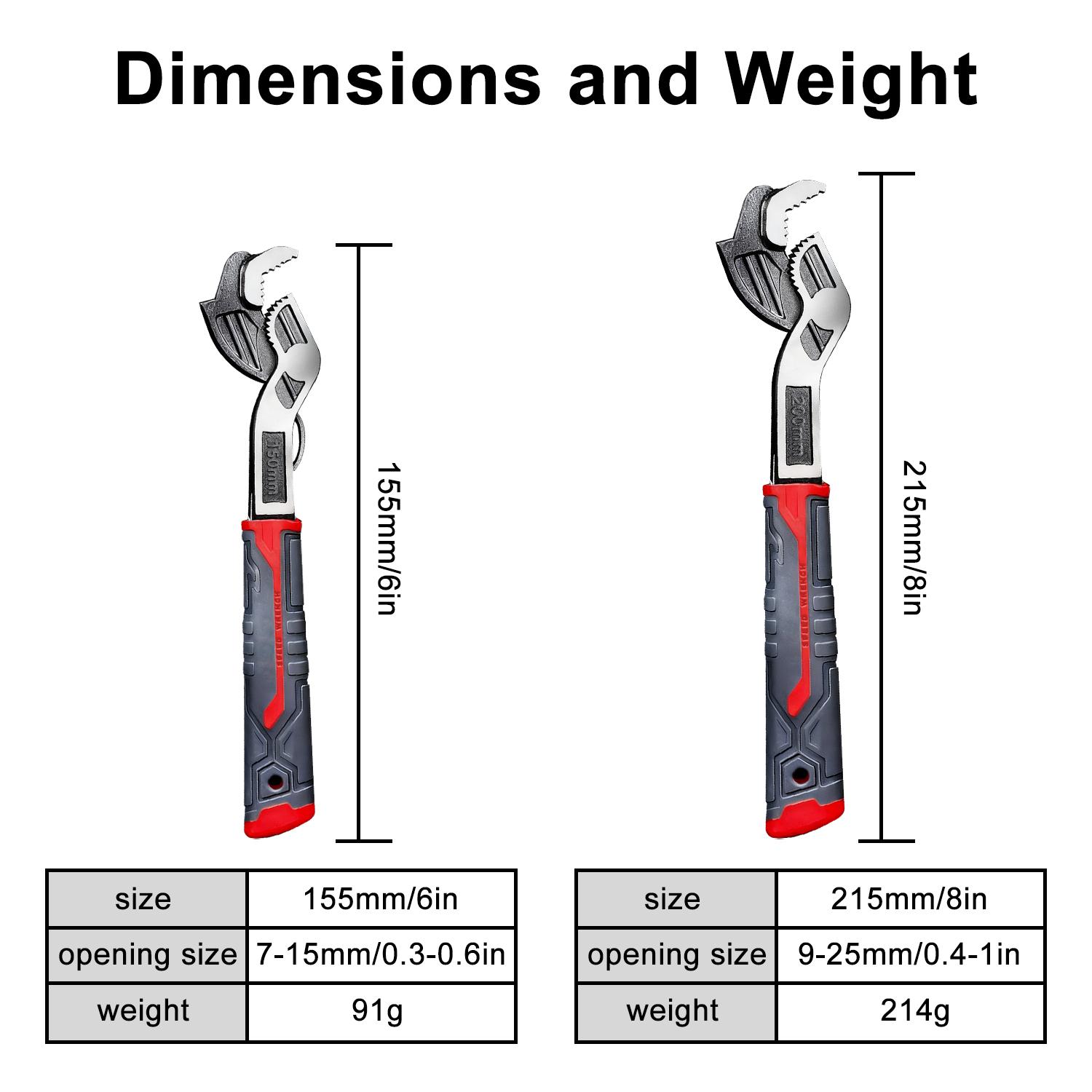 Multifunctional Self-locking Wrench,Automatic Size Adjustment Self-locking Wrench,Quick Opening Heavy Duty Wrench For Car, Bicycle, Plumbing Repairs