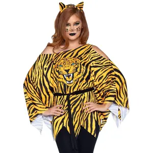 Tiger Costume Poncho Set