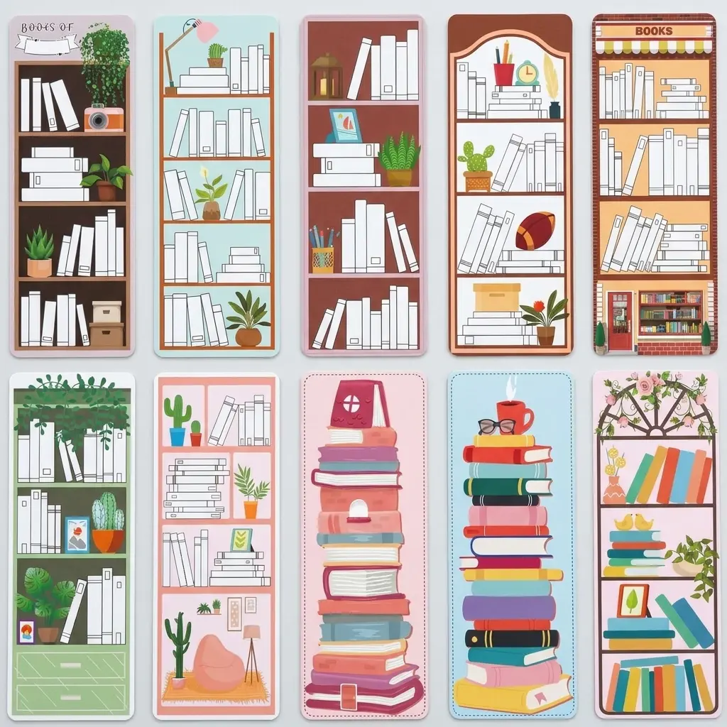 100 Pack Cute Bookmarks - Double-Sided Book Tracker, Office Stationery Supplies, Bookish Things for Book Lovers (Teacher Appreciation Week Gifts, Progress & Organization Tools)