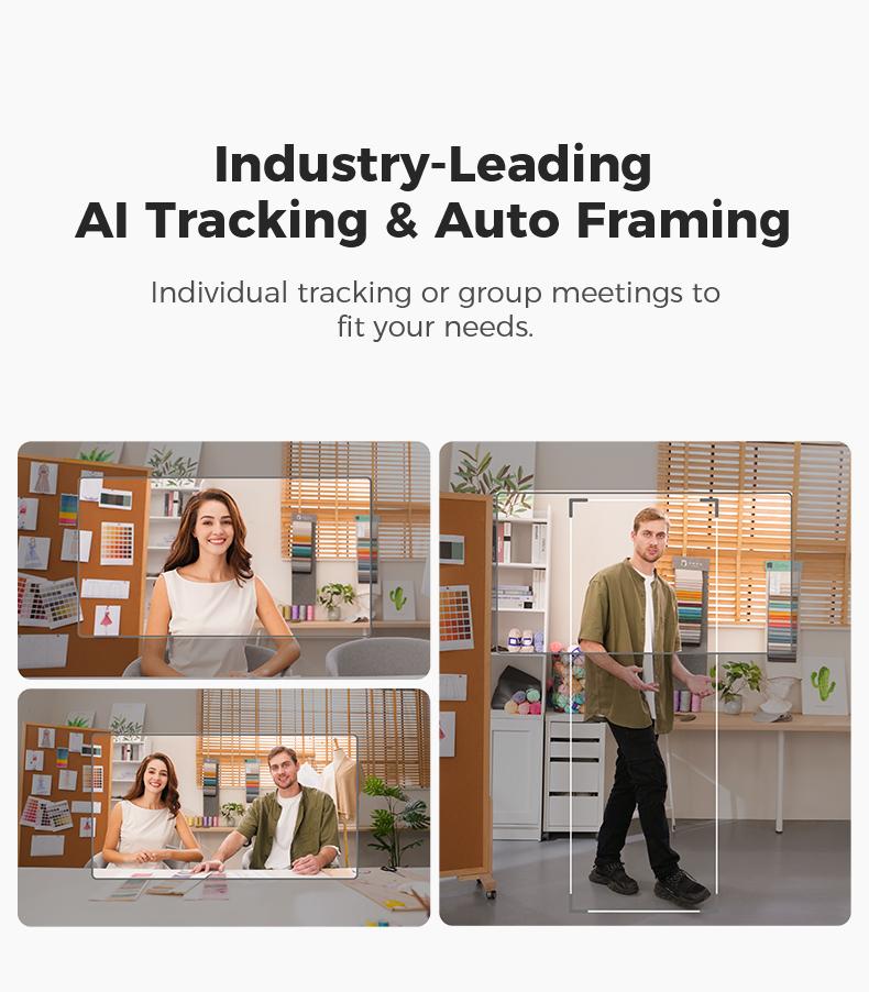 OBSBOT Tiny 2 Lite - Webcam 4K VoiceControl PTZ, Al Tracking Multi-mode & AutoFocus, Web Camera with 1/2" Sensor, GestureControl, 60 FPS, HDR Light Correction, Webcamfor PC, Streaming, Conference wyzewirelesscamera videogames