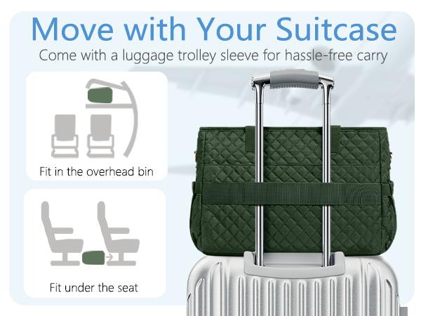 Bagstellar Teacher Tote Bag for Women,15.6 inch Laptop Work Tote Bags with 40oz Cup Holder, Waterproof Quilted Utility,Multiple Pockets,Shoulder Crossbody Tote Handbags for Women Work,Daily,Travel,Gym,School College