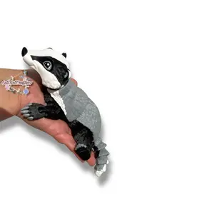 3D Printed Badger Figurine | 9.5" Animal Figure | Wildlife Desk Decor | Badger Collectible | Nature Lover Gift