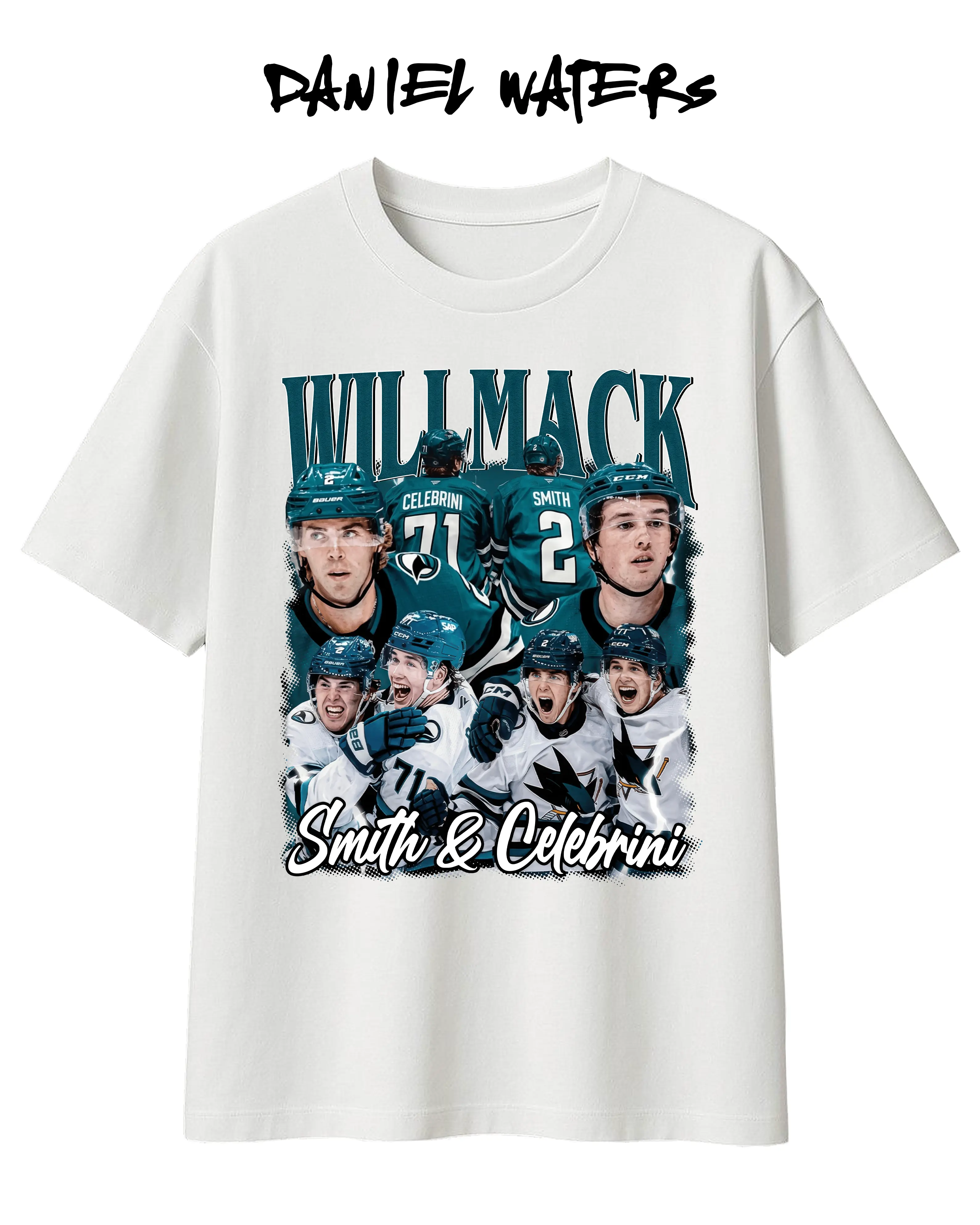 Macklin Celebrini & Will Smith Comfort Color Shirt - Unisex Shirt, Full Size Full Colors Macklin Celebrini & Will Smith Tee, Sports Tee, Hockey Tee