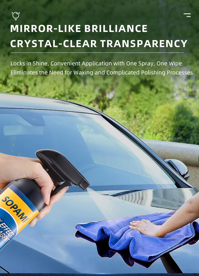 SOPAMI Car Coating Spray-Advanced Automobile Quick-acting Coating Agent With Dust -Proof and Glazing Effects -Long Lasting Car Paint Waxing Solution For a Showroom Shine