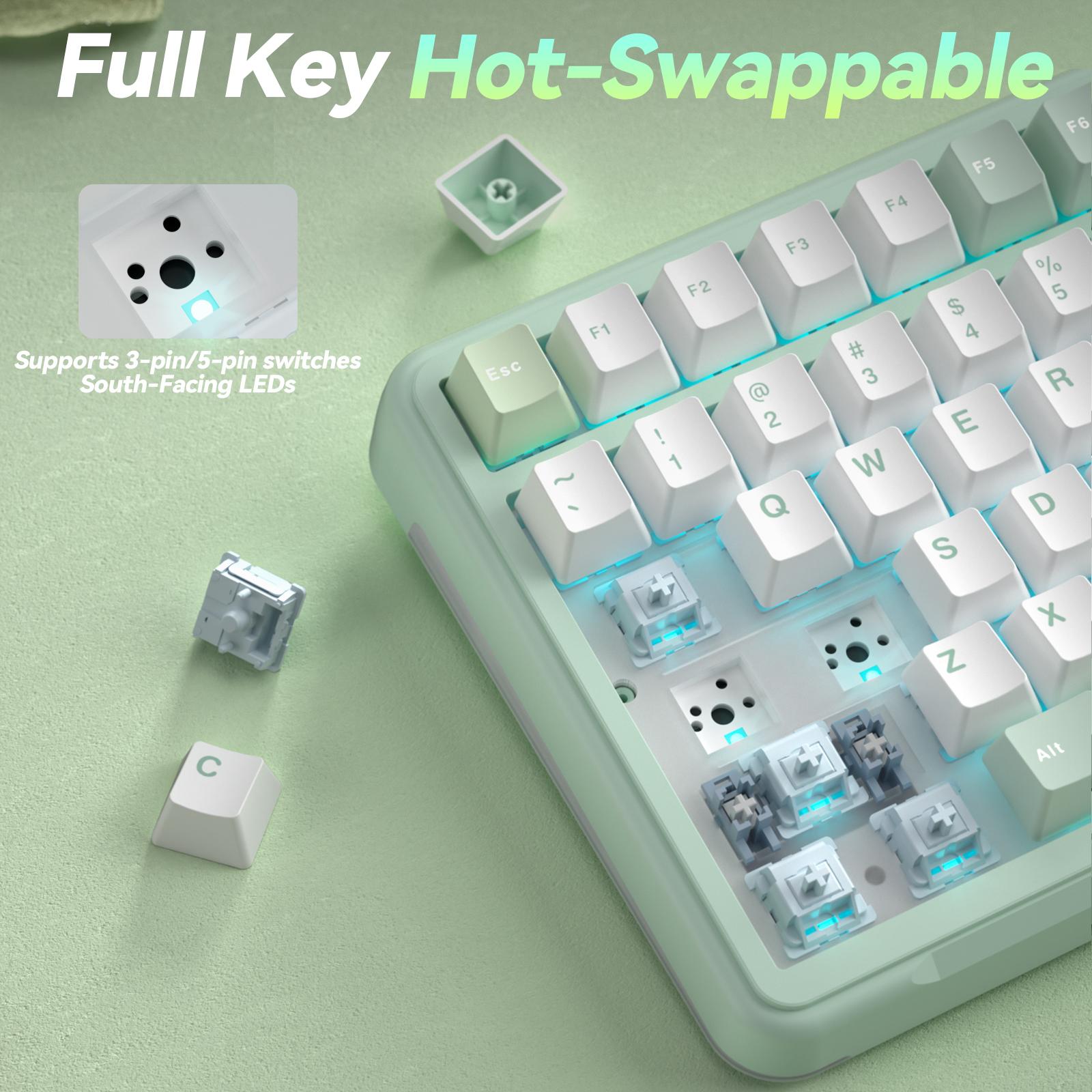 Solakaka A99 Pro Custom Wireless Mechanical Keyboard, Hot-Swappable, LCD Screen & Control Knob, Tri-Mode BT/2.4G/USB-C, RGB Backlit Solakaka A99 Pro Custom Wireless Mechanical Keyboard, Hot-Swappable, LCD Screen & Control Knob, Tri-Mode BT/2.4G/USB-C, RGB Backlit