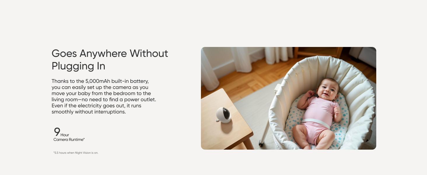 【Exclusive Bundle】eufy Baby Monitor E20 with 2K HD Camera, 5'' 720p Display, Hybrid Wi-Fi and No Wi-Fi Connection, App and Monitor Control, Pan-Tilt, 4× Zoom, Portable Camera with Built-in Battery, ANR, Smart Alerts, Secure with Anti-Hack Protection 【Exclusive Bundle】eufy Baby Monitor E20 with 2K HD Camera, 5'' 720p Display, Hybrid Wi-Fi and No Wi-Fi Connection, App and Monitor Control, Pan-Tilt, 4× Zoom, Portable Camera with Built-in Battery, ANR, Smart Alerts, Secure with Anti-Hack Protection