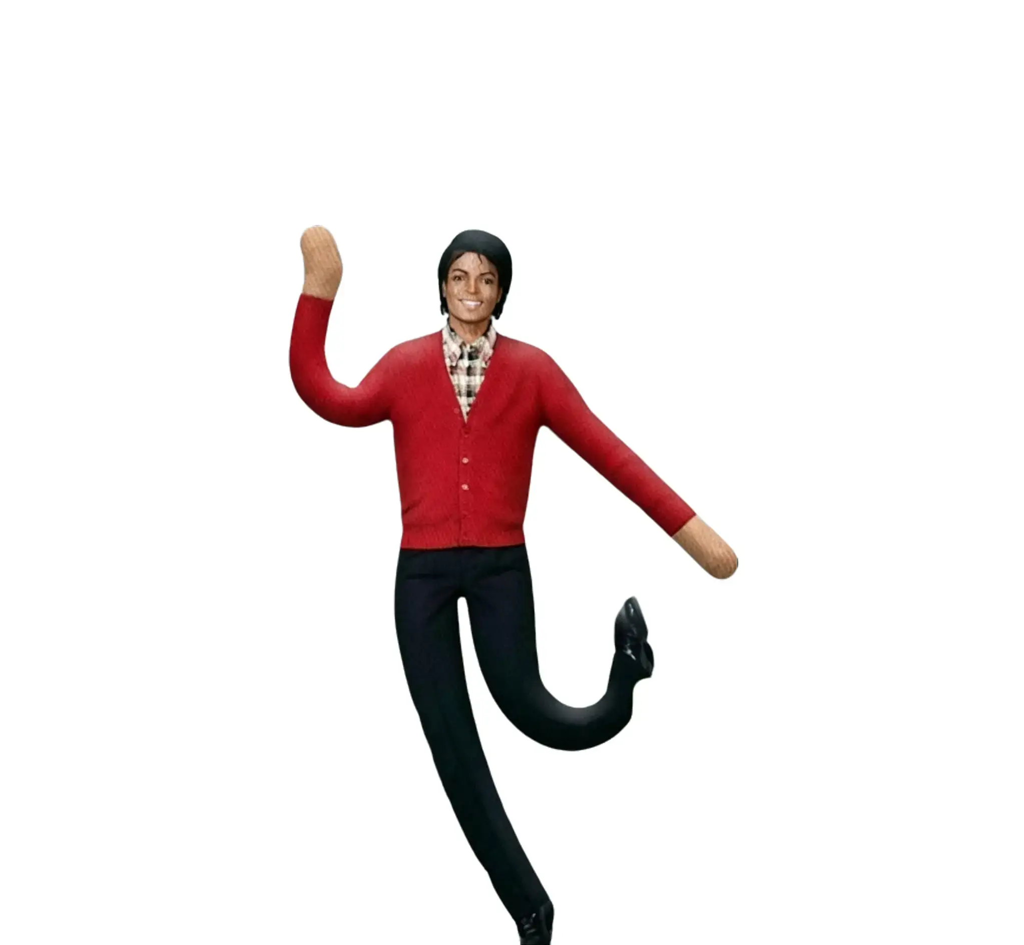 Michael Jackson Cosplay Prop Plush Doll - Soft Huggable Articulated Human-Shape Abstract Stuffed Toy, Room Decor, Gift for Cosplay Enthusiasts