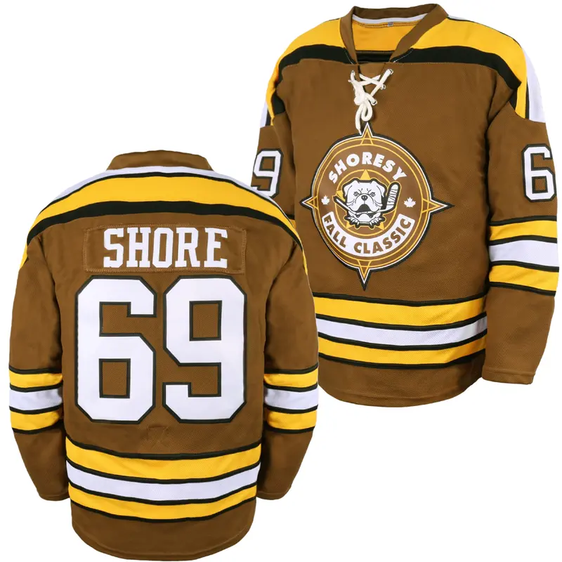 Men'S #69 Shore Sudbury Blueberry Bulldogs Embroidered Hockey Jersey, Breathable And Comfortable, Featuring Patterned Numbers And Names, Suitable for Hockey