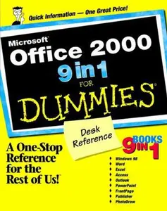 USED-Microsoft Office 2000 9 in 1 For Dummies Desk Reference by Greg Harvey (Paperback)