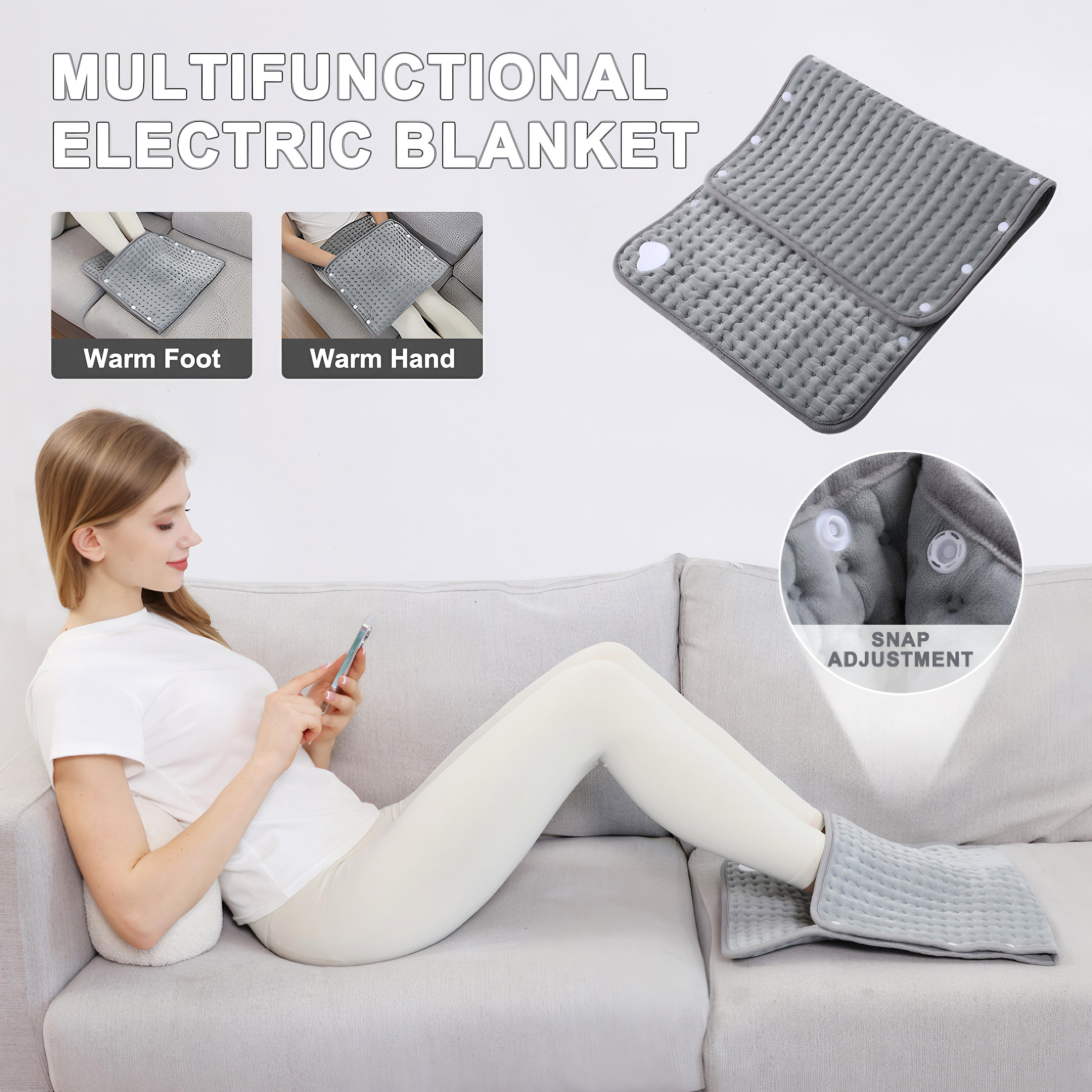40"x20" Extra-Large xxl Heating Pad, Full Body Electric Heating Pad, Suitable for Back, Neck, Shoulders, Abdomen and Comfort During Women's Menstrual Period, Quickly Heats Up to 131°F, 6 Heat Levels, 4 Timers-Machine Wash, Christmas Gift, Dad, Mom,