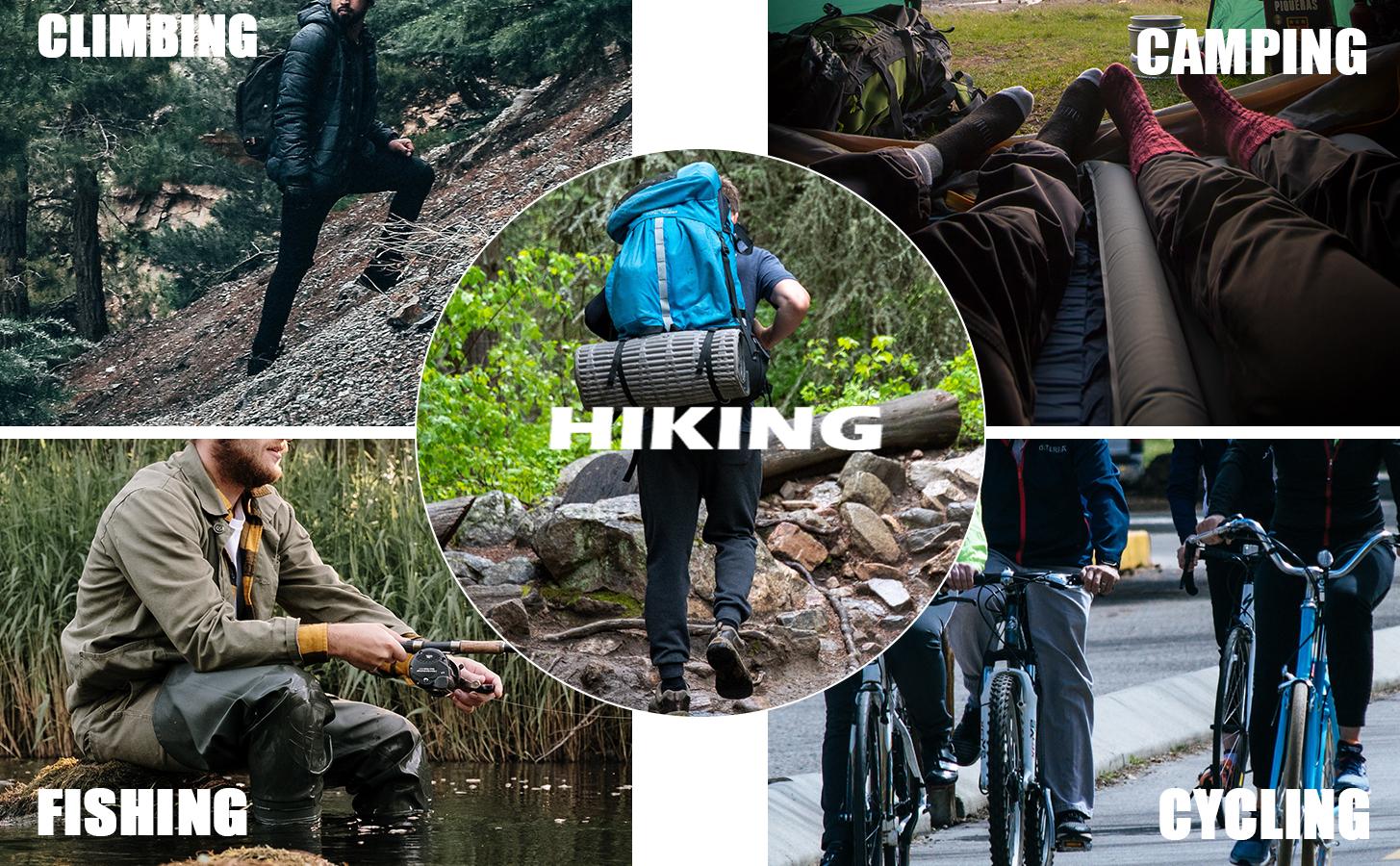 Men's Tactical Pants 9 Pockets Ripstop Cargo Pants Lightweight Hiking Work Pants