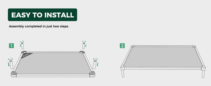 FXW TitanNest Chew Proof Elevated Dog Bed for Chewers, Dog Cot for Outdoor & Indoor, Padded dog bed  dog beds