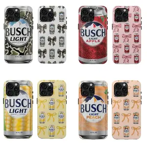 4 Pairs of Couples Busch Light Camo, Corn, Peach, Camo Coquette Bow Tough Phone Case