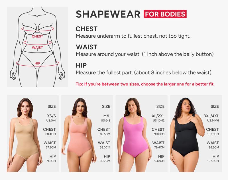 Nebility Women's Seamless Basic Shapewear - Comfortable Crewneck Sleeveless Bodysuit, Minimalist Womenswear for Daily & Outdoor Wear Curve Hugging Compression