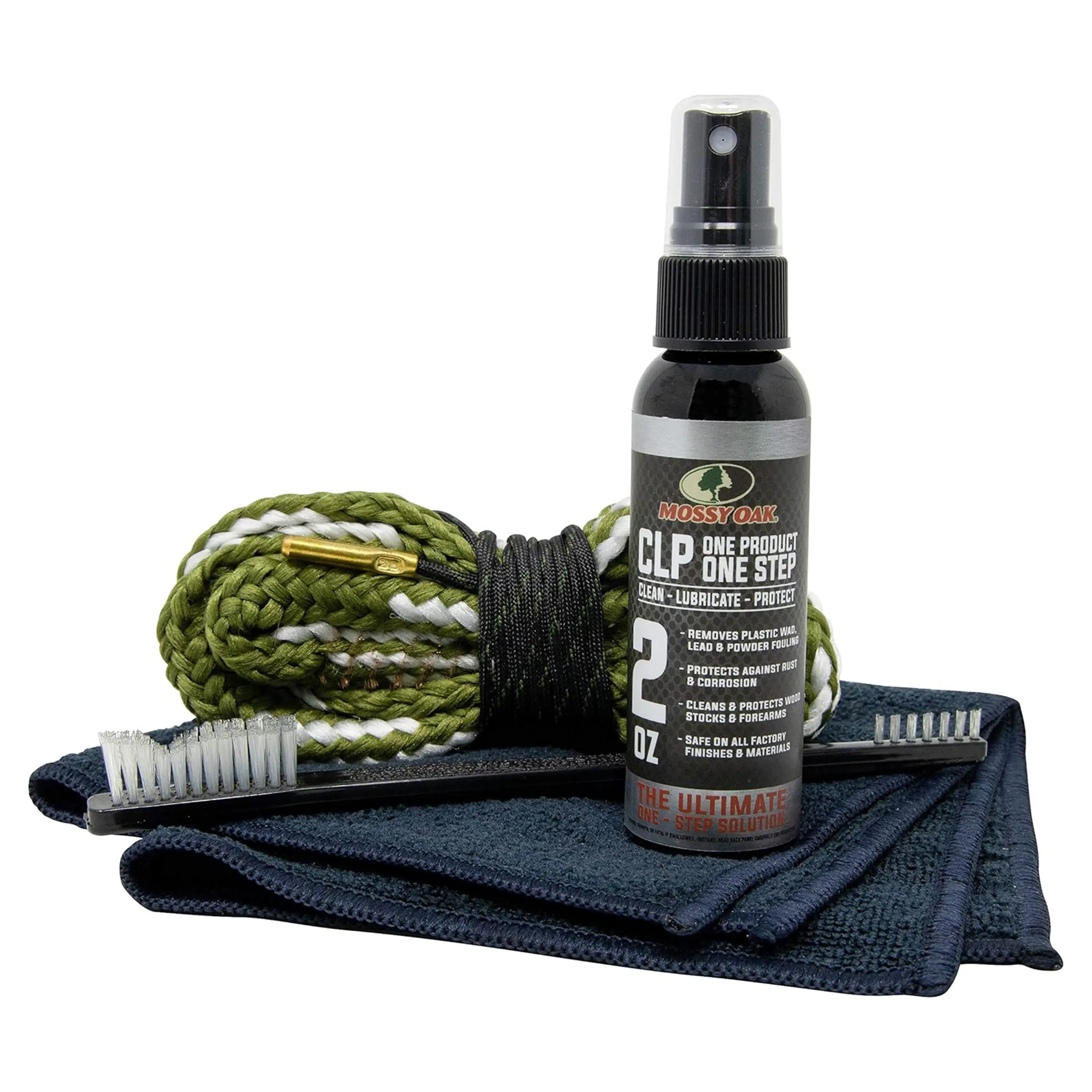20 Gauge Complete Multi-Tool Cleaning Kit - Bore Cleaner, CLP Lubricant, 2 oz Multi-Use Cleaning Oil - Nylon Travel Storage, Home Storage - Compact, Weather-Ready Automotive & Motorcycle Engine Care Tool, Integrated Clp Formula