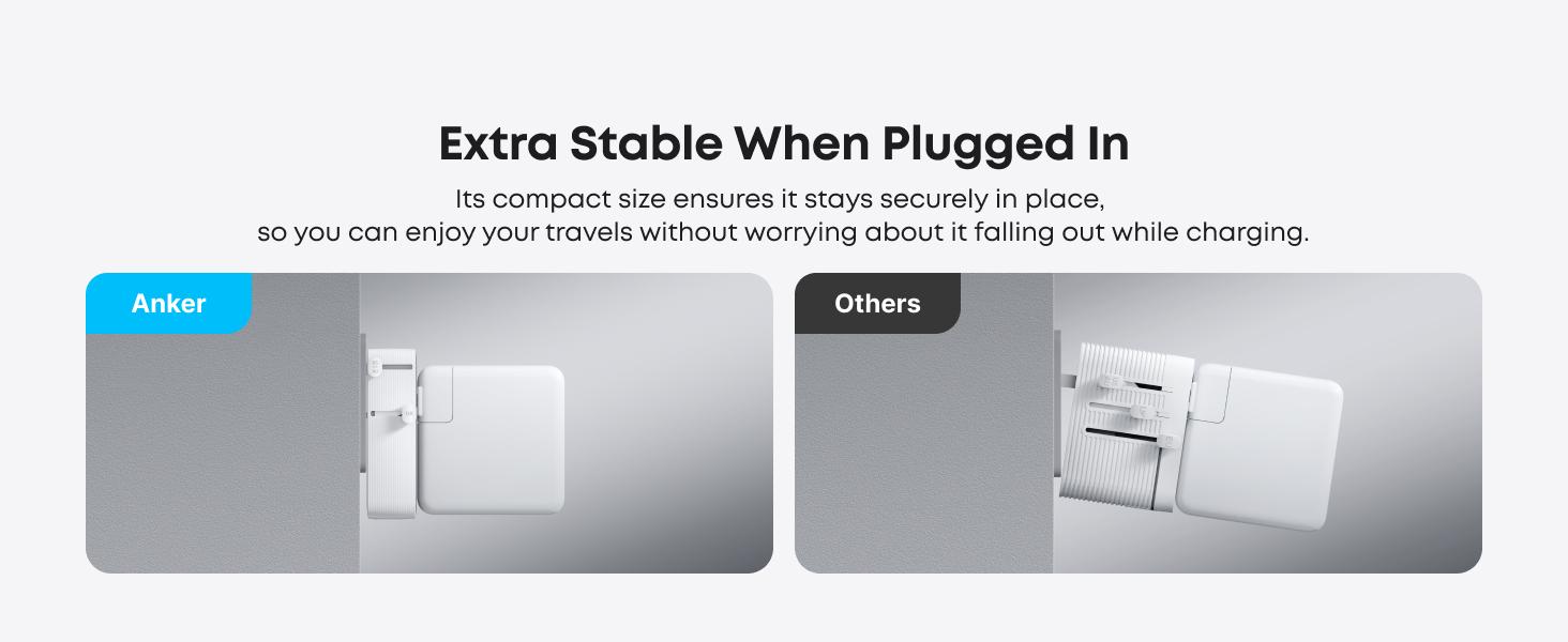 [Limited Offer]Anker Nano Adapter, 5-in-1 Ultra-Compact Global Charger with 2 USB-C, 2 USB-A, and 1 AC, Perfect for International Travel (1-Pack)