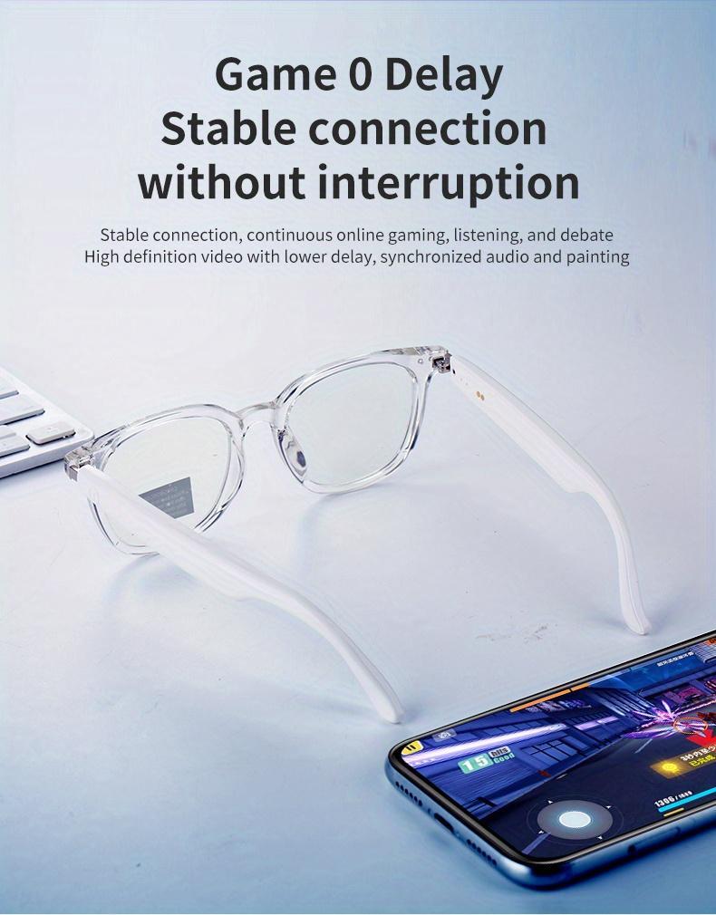 Bluetooth Smart Sunglasses with Automatic Color Adjustment Wireless Connection for Music Calls Unisex Design 75mah Battery