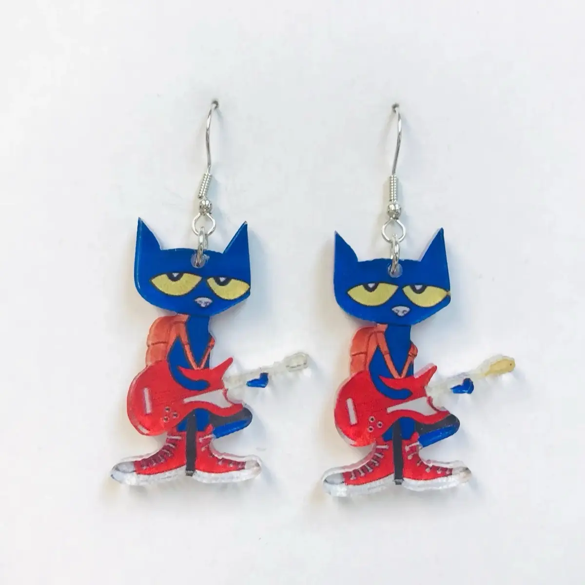 Pete the cat earrings