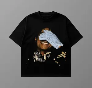 Retro Vintage Michael Jackson T-Shirt, Unisex Gift for Fans Womenswear Fabric