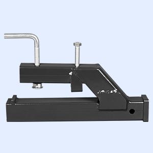 GARVEE Clamp On Trailer Hitch, 2" Ball Mount Adapter, Hitch Receiver Compatible with Deere Bobcat Tractor Bucket, 1PC Bucket Hitch, Black