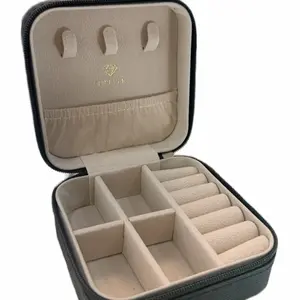 Forever Jewelry Box - Portable Travel Case with Compartments for Rings Earrings and Necklaces
