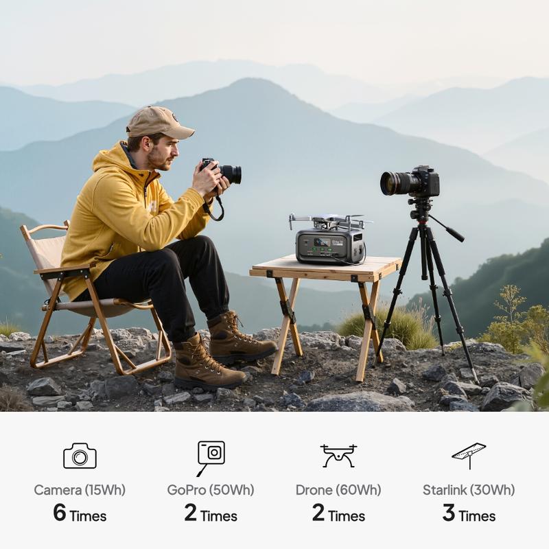 BLUETTI Elite 10 Portable Power Station 128Wh, 3.8 lbs Palm-Sized, Airline-Approved for Travel, Camping & Emergencies