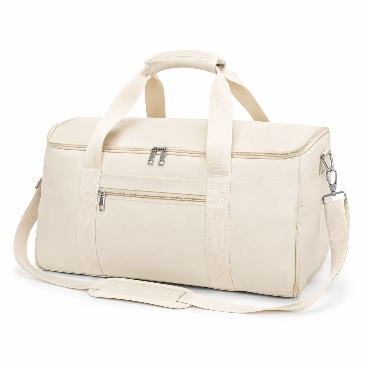 2-in-1 Convertible Garment Duffle Bag for Travel, Large Carry-On Weekender with Hanging Suit Compartment, Shoe Pockets and Adjustable Shoulder Strap for Women and Men
