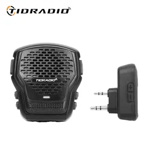 TIDRADIO Q2L Multifunctional Walkie Talkie Wireless Speaker Mic for Ham Radio, Bluetooth PTT Microphone with AI Noise Reduction, Odmaster Global PTT Communication, Optional BL-2 Adapter for Wireless Programming Most Radios