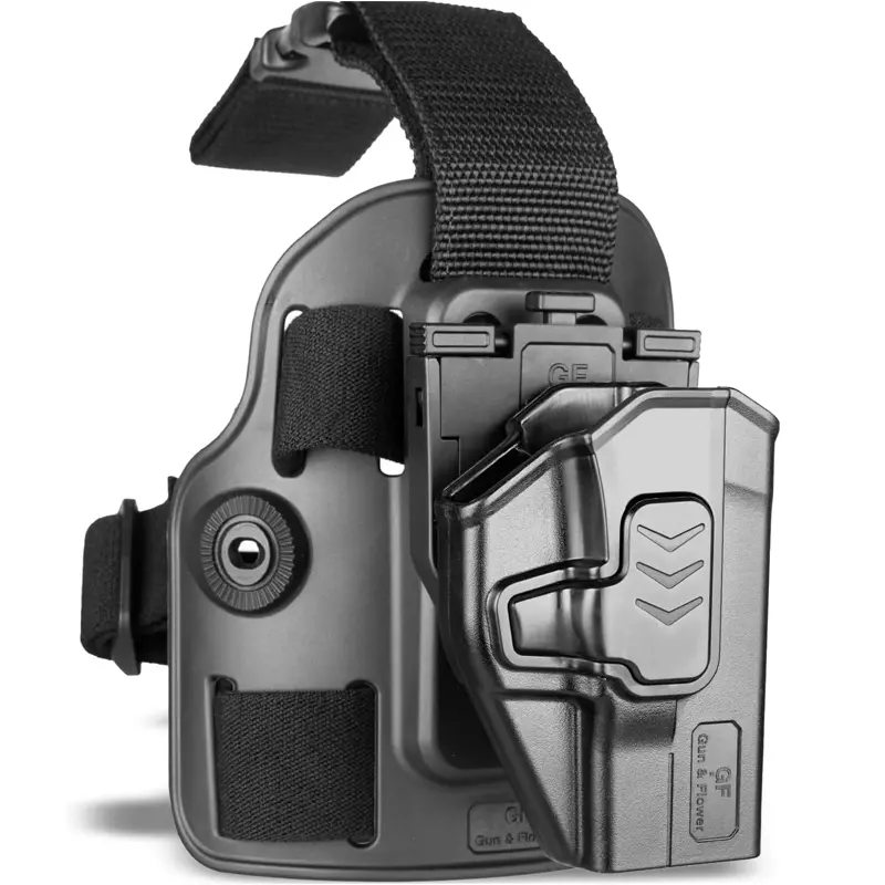 Tactical Drop Leg Thigh Holster for Taurus G2C, G3C, G2 PT111, PT140 - Adjustable, Index Finger Release, Toolless Adjustment, Right Hand Tactical Equipment