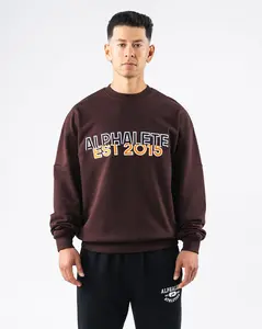 Establishment Split Crewneck - Deep Mauve