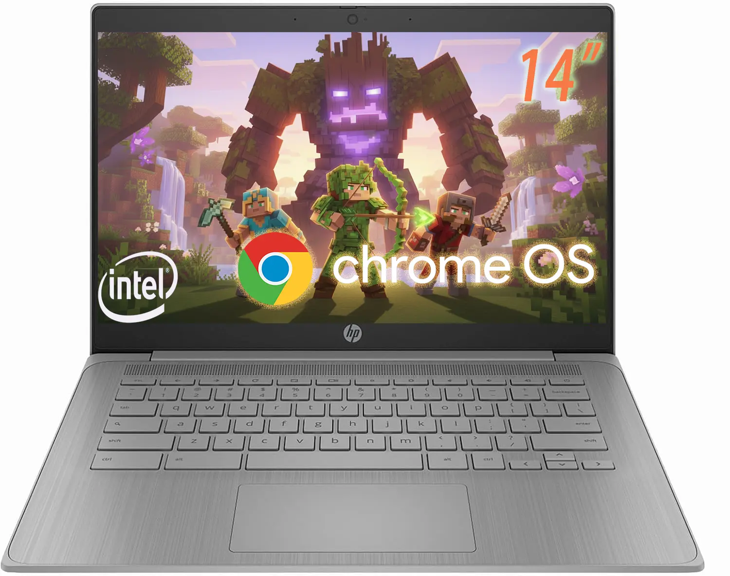 HP Chromebook 14 Laptop 14" Anti-Glare, Intel Celeron N4500, 4GB RAM, 64GB eMMC for Home & Student, Lightweight, Fast Charge, 10-Hr Battery Life, IST HUB, Wi-Fi 6, Chrome OS