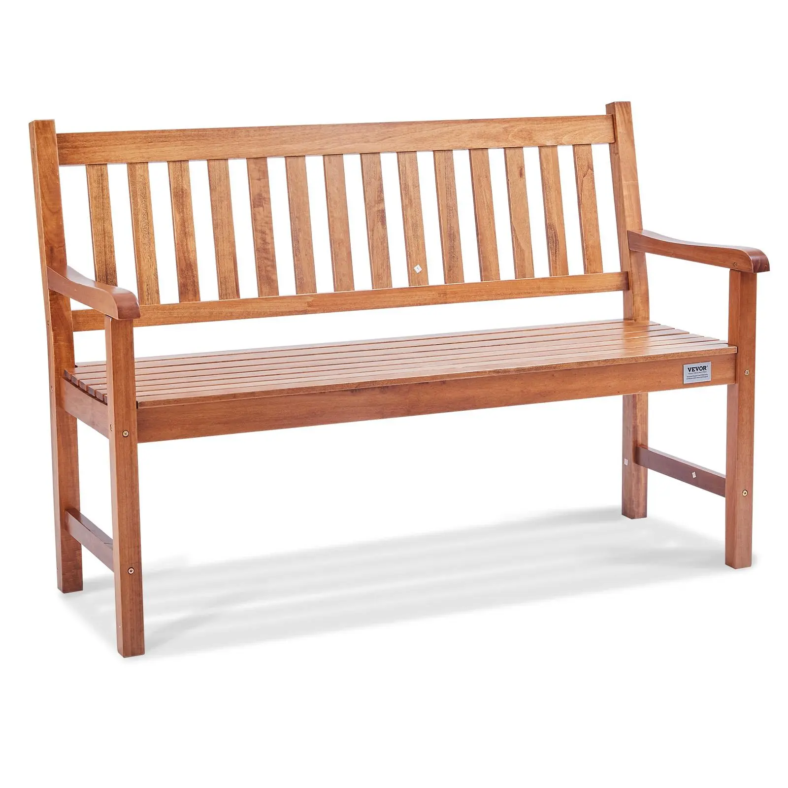 【SummerFinds】VEVOR Outdoor Bench,  50 inches Wood Garden Bench for Outdoors, Outdoor Garden Park Bench with Backrest and Armrests, 800 lbs Load Capacity Bench, Patio Bench for Garden, Park, Yard, Front Porch