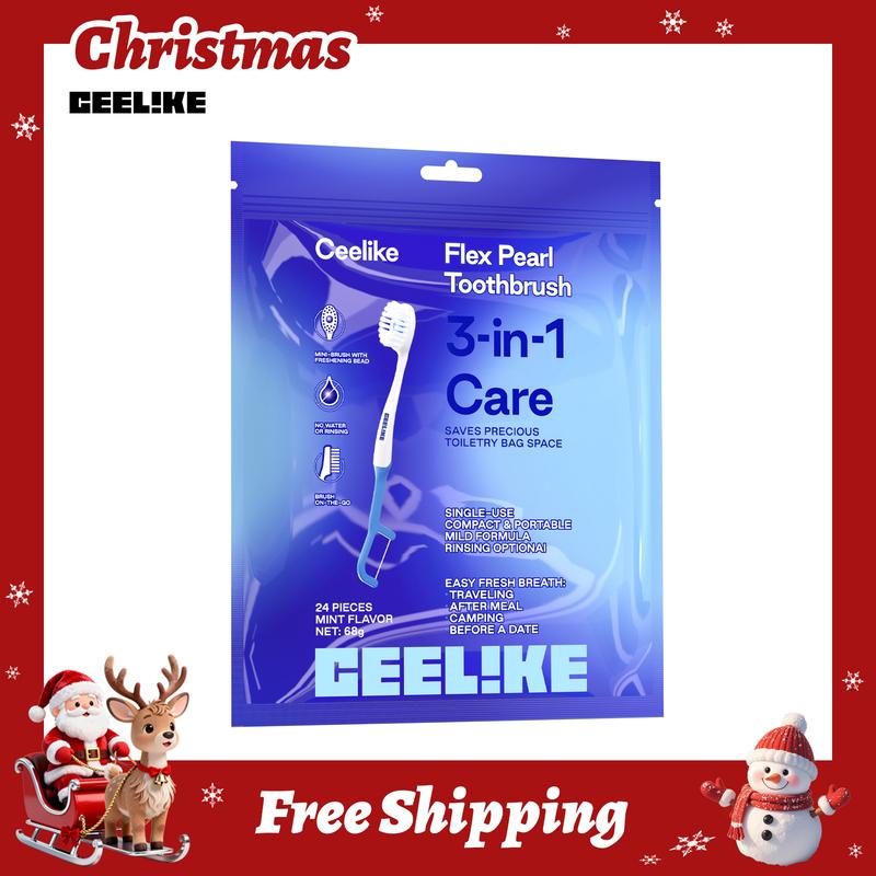 CEELIKE Flex Pearl Toothbrush - Portable Travel Design for Daily & On-the-Go Oral Care CEELIKE Flex Pearl Toothbrush - Portable Travel Design for Daily & On-the-Go Oral Care