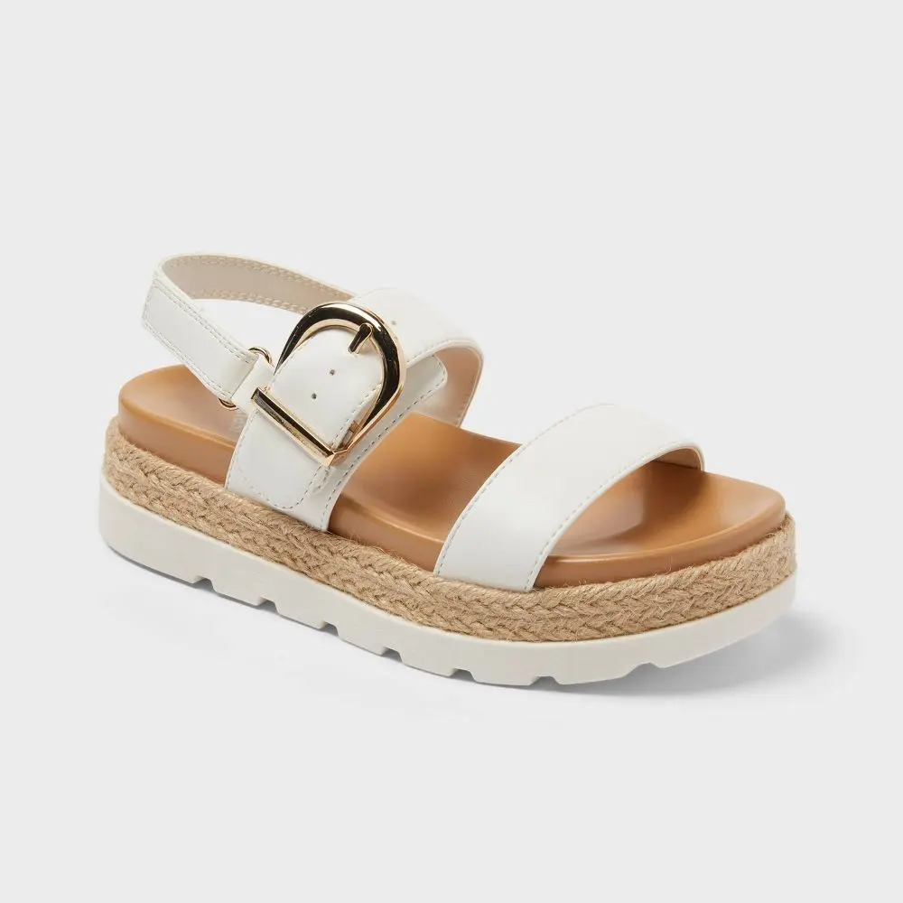 Art Class Kids' Toddler Girl Sandals, Hook and Loop Closure Buckle Sandal Footwear