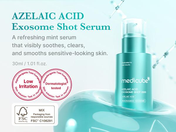 [NEW] medicube Azelaic Acid Exosome Shot 2000/7500 - Lightweight Formula for Comfortable, Healthy-Looking Skin