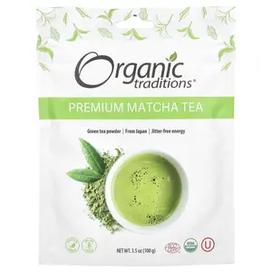 Organic Traditions Premium Matcha Tea, 3.5 oz (100 g)