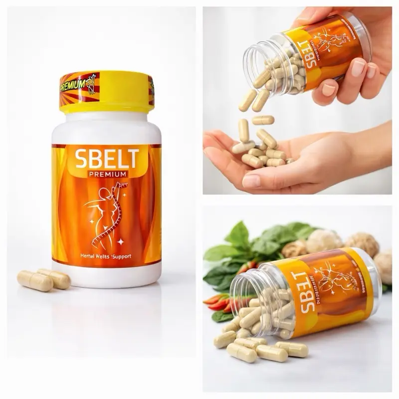 Sbelt Premium Herbal Capsules for Daily Wellness and Metabolism Support Edible Dietary