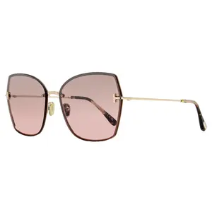 Tom Ford Nickie-02 Sunglasses TF1107 28U Gold/Rose Havana 62mm FT1107