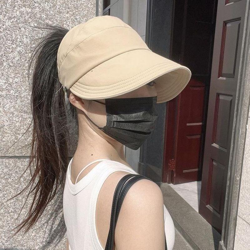 Foldable Women's Sun Hat with Wide Brim and Breathable Top - Perfectfor Ponytails Foldable Women's Sun Hat with Wide Brim and Breathable Top - Perfectfor Ponytails