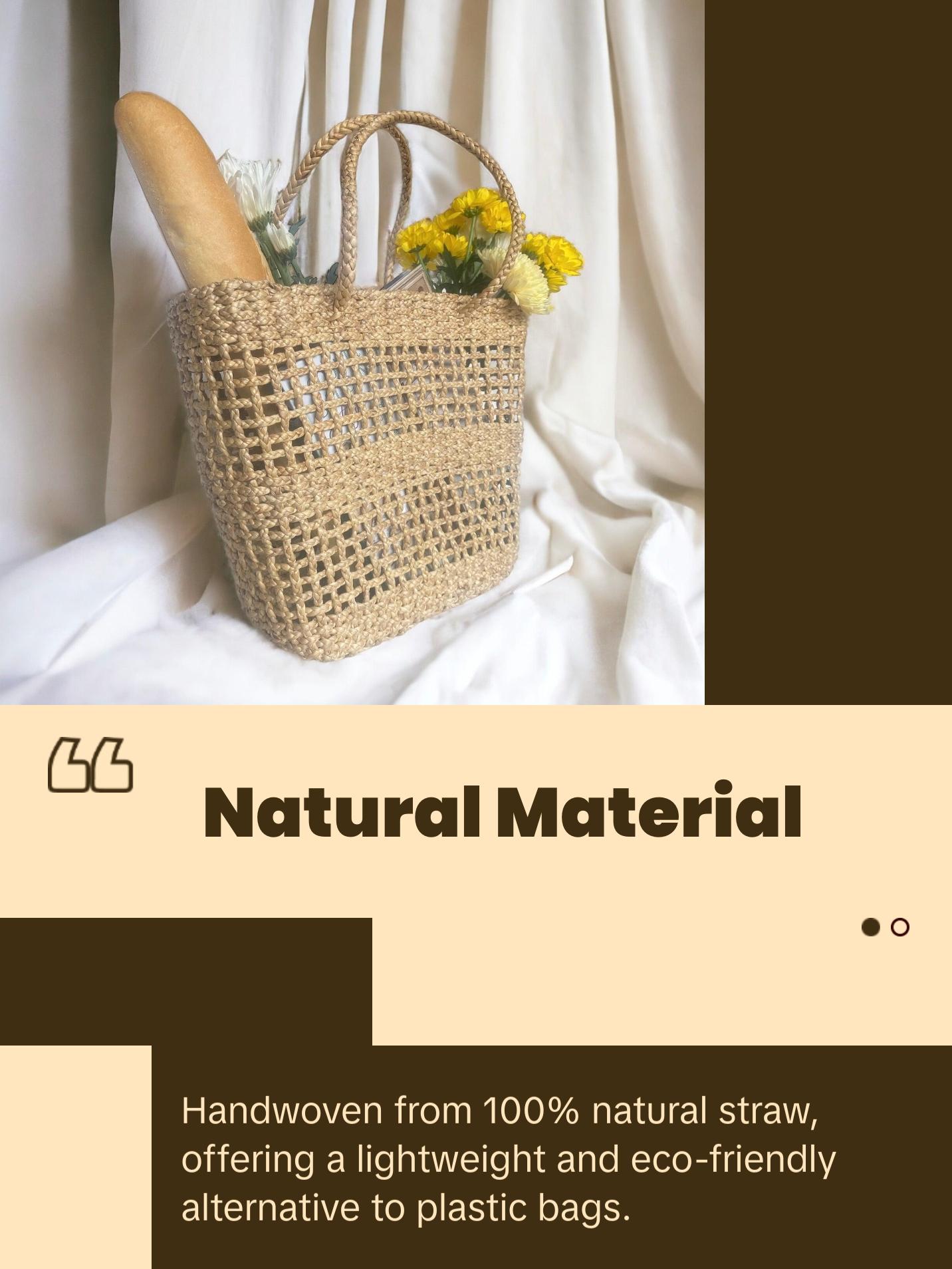 Handwoven French Market Bag