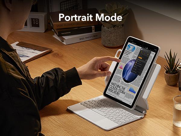 ESR Keyboard Case for iPad Air 11/13 inch 2026/2025/2024, Keyboard Case with Easy-Set Magnetic Stand for iPad Pro 11/13 inch 2025/2024, Portrait/Raised Modes for iPad Pro 11/12.9/Air 5th/4th Generation Keyboard, with Removable Protective Case