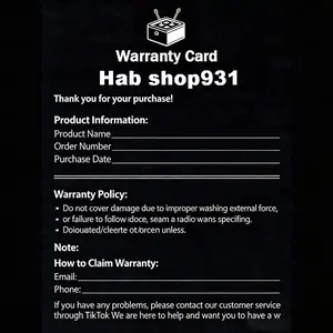 The Clout Closet Trendy T-Shirt After-Sale Warranty Certificate